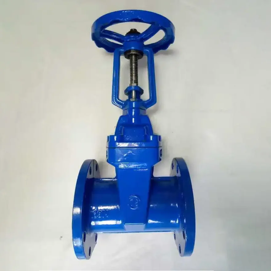 Ductile რკინის ღია ღეროვანი რბილი ბეჭედი ფლანგის კარიბჭის სარქველი