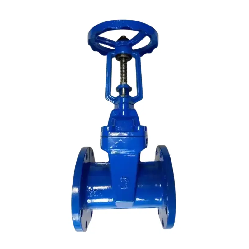 Ductile რკინის ღია ღეროვანი რბილი ბეჭედი ფლანგის კარიბჭის სარქველი